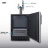 imageSummit 24quot Undercounter Kegerator Dual Tap Kit Stainless Steel  SBC7BRSNitroCold Brew Coffee