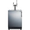 imageSummit 24quot Undercounter Kegerator Dual Tap Kit Stainless Steel  SBC7BRSNitroCold Brew Coffee