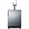 imageSummit 24quot Undercounter Kegerator Dual Tap Kit Stainless Steel  SBC7BRSNitroCold Brew Coffee
