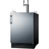 imageSummit 24quot Undercounter Kegerator Dual Tap Kit Stainless Steel  SBC7BRSWine