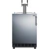 imageSummit 24quot Undercounter Kegerator Dual Tap Kit Stainless Steel  SBC7BRSWine