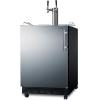 imageSummit 24quot Undercounter Kegerator Dual Tap Kit Stainless Steel  SBC7BRSWine
