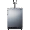 imageSummit 24quot Undercounter Kegerator Dual Tap Kit Stainless Steel  SBC7BRSWine