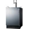imageSummit 24quot Undercounter Kegerator Dual Tap Kit Stainless Steel  SBC7BRSWine