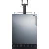 imageSummit 24quot Undercounter Kegerator Dual Tap Kit Stainless Steel  SBC7BRSWine
