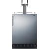 imageSummit 24quot Undercounter Kegerator Dual Tap Kit Stainless Steel  SBC7BRSWine
