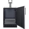 imageSummit 24quot Undercounter Kegerator Dual Tap Kit Stainless Steel  SBC7BRSWine
