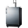 imageSummit 24quot Undercounter Kegerator Dual Tap Kit Stainless Steel  SBC7BRSWine