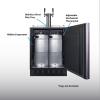 imageSummit 24quot Undercounter Kegerator Dual Tap KitPanel Ready SBC7BRSIF Panel is not IncludedBlack