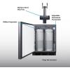 imageSummit 24quot Undercounter Kegerator Floating Tap Dual Tap Kit No Drill Beer Dispenser Stainless Steel SBC7BRSFLTWADALHD Left Handed Door SwingPanel Ready