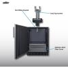 imageSummit 24quot Undercounter Kegerator Floating Tap Dual Tap Kit No Drill Beer Dispenser Stainless Steel SBC7BRSFLTWADALHD Left Handed Door SwingStainless Steel