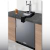 imageSummit 24quot Undercounter Kegerator Floating Tap Dual Tap Kit No Drill Beer Dispenser Stainless Steel SBC7BRSFLTWADALHD Left Handed Door SwingStainless Steel