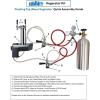 imageSummit 24quot Undercounter Kegerator Floating Tap Dual Tap Kit No Drill Beer Dispenser Stainless Steel SBC7BRSFLTWADALHD Left Handed Door SwingStainless Steel