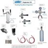 imageSummit 24quot Undercounter Kegerator Floating Tap Dual Tap Kit No Drill Beer Dispenser Stainless Steel SBC7BRSFLTWADALHD Left Handed Door SwingStainless Steel
