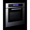 imageSummit 24quot Wide Electric Wall Oven Brushed Stainless Steel ADA Compliant 208240V SEW24SSXStainless Steel