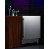 imageSummit 27 Refrigerator Builtin Outdoor Refrigerator 498 cuft Capacity Mobile Fridge Stainless Steel FF27BSSCASStainless steelBlack