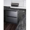 imageSummit 27 Two Drawer Refrigerator Outdoor Drawer Refrigerator 483 cuft Capacity Stainless Steel Panel Ready Capable SPR275OS2D Panels not includedStainless SteelBlack