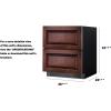 imageSummit 27 Two Drawer Refrigerator Outdoor Drawer Refrigerator ADA Compliant 483 cuft Capacity Panel Ready SPR275OS2DPNRADA Panels not includedStainless SteelPanelReadyBlack