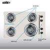 imageSummit 30quot 4 Burner Electric Cooktop 230 Volt Coil Electric Cooktop Bisque WEL05Bisque