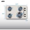 imageSummit 30quot 4 Burner Electric Cooktop 230 Volt Coil Electric Cooktop Bisque WEL05Bisque