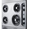 imageSummit 30quot 4 Burner Electric Cooktop 230 Volt Coil Electric Cooktop Stainless Steel Look ZEL05Chrome