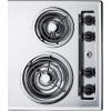 imageSummit 30quot 4 Burner Electric Cooktop 230 Volt Coil Electric Cooktop Stainless Steel Look ZEL05Chrome