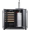 imageSummit 30quot Combination Wine Cellar ampamp Beer Kegerator Outdoor Wine Cellar Outdoor Beer Kegerator 24 Bottle Capacity Builtin Stainless Steel SWBC3041Stainless Steel
