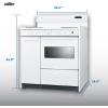 imageSummit 36 Electric Range 220V Electric Coil Burners Large 29 cuft Oven ADA Complaint White WEM430KWWhite