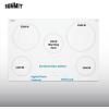 imageSummit 36quot Electric Cooktop 5Burners 208240V Radiant Cooktop Black CR5B36T9BWhite
