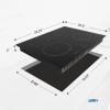 imageSummit 36quot Induction Cooktop 5 Cooking Zones 208240V Electric Cooktop ADA Compliant Design White SINC5B36WBlack
