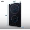 imageSummit 36quot Induction Cooktop 5 Cooking Zones 208240V Electric Cooktop ADA Compliant Design White SINC5B36WBlack