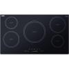 imageSummit 36quot Induction Cooktop 5 Cooking Zones 208240V Electric Cooktop ADA Compliant Design White SINC5B36WBlack