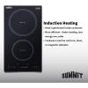 imageSummit 36quot Induction Cooktop 5 Cooking Zones 208240V Electric Cooktop ADA Compliant Design White SINC5B36WBlack