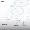 imageSummit 36quot Induction Cooktop 5 Cooking Zones 208240V Electric Cooktop ADA Compliant Design White SINC5B36WWhite