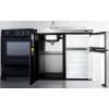 imageSummit 63quot AllinOne Kitchenette with Electric Range RefrigeratorFreezer Sink White ACK63ELSTBBlack