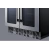 imageSummit ALFD24WBV 24quotquot ADA Compliant Dual Zone Beverage Center with 46 cu ft Capacity Digital Thermostats LED Lighting and Automatic Defrost in Stainless SteelBlack  Glass