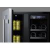 imageSummit ALFD24WBV 24quotquot ADA Compliant Dual Zone Beverage Center with 46 cu ft Capacity Digital Thermostats LED Lighting and Automatic Defrost in Stainless SteelBlack  Glass
