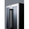 imageSummit ALFD24WBV 24quotquot ADA Compliant Dual Zone Beverage Center with 46 cu ft Capacity Digital Thermostats LED Lighting and Automatic Defrost in Stainless SteelBlack  Glass