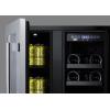 imageSummit ALFD24WBV 24quotquot ADA Compliant Dual Zone Beverage Center with 46 cu ft Capacity Digital Thermostats LED Lighting and Automatic Defrost in Stainless SteelStainless Steel  Glass