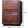 imageSummit Appliance ADFD243PNR 24quot Wide 2Drawer AllFreezer 37 cuft Capacity ADA Compliant Open Drawer Alarm IndoorOutdoor Compatible Frostfree LED Lighting Panels Not Included