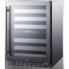imageSummit Appliance ALWC532CSS 24quot Wide BuiltIn Wine Cellar ADA Compliant 46 Bottles Capacity Automatic Defrost FullExtension Shelving Two Temperature Zones Reversible DoorStainless Steel