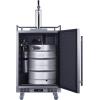 imageSummit Appliance BC74OSCOM 24quot Wide Builtin Outdoor Commercial Beer Kegerator Weatherproof 56 cuft Interior Taplock Commercial Tap Kit Digital Thermostat Pro Style Handle Automatic Defrost