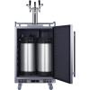 imageSummit Appliance BC74OSCOMTRIPLE 24quot Wide Builtin Outdoor Commercial Beer Kegerator 56 cuft Interior Weatherproof Triple Tap System Removable Locks Digital Thermostat Pro Style Handle