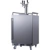 imageSummit Appliance BC74OSCOMTRIPLE 24quot Wide Builtin Outdoor Commercial Beer Kegerator 56 cuft Interior Weatherproof Triple Tap System Removable Locks Digital Thermostat Pro Style Handle