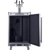 imageSummit Appliance BC74OSCOMTRIPLE 24quot Wide Builtin Outdoor Commercial Beer Kegerator 56 cuft Interior Weatherproof Triple Tap System Removable Locks Digital Thermostat Pro Style Handle