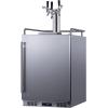 imageSummit Appliance BC74OSCOMTRIPLE 24quot Wide Builtin Outdoor Commercial Beer Kegerator 56 cuft Interior Weatherproof Triple Tap System Removable Locks Digital Thermostat Pro Style Handle
