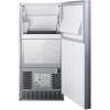 imageSummit Appliance BIM68OSGDRIF 62 lb Clear Outdoor Icemaker PanelReady Door Panel Not Included Commercially Approved 098 cuft Capacity 115 V AC60 Hz Stainless Steel Cabinet FrostFree