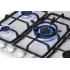 imageSummit Appliance GC527SSTK30 5Burner Gas Cooktop in Stainless Steel with Sealed Burners Cast Iron Grates Wok Stand and Stainless Steel Frame to Allow Installation in 30quot Wide Counter OpeningsWhite