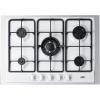 imageSummit Appliance GC527SSTK30 5Burner Gas Cooktop in Stainless Steel with Sealed Burners Cast Iron Grates Wok Stand and Stainless Steel Frame to Allow Installation in 30quot Wide Counter OpeningsWhite