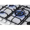 imageSummit Appliance GC527SSTK30 5Burner Gas Cooktop in Stainless Steel with Sealed Burners Cast Iron Grates Wok Stand and Stainless Steel Frame to Allow Installation in 30quot Wide Counter OpeningsStainless Steel